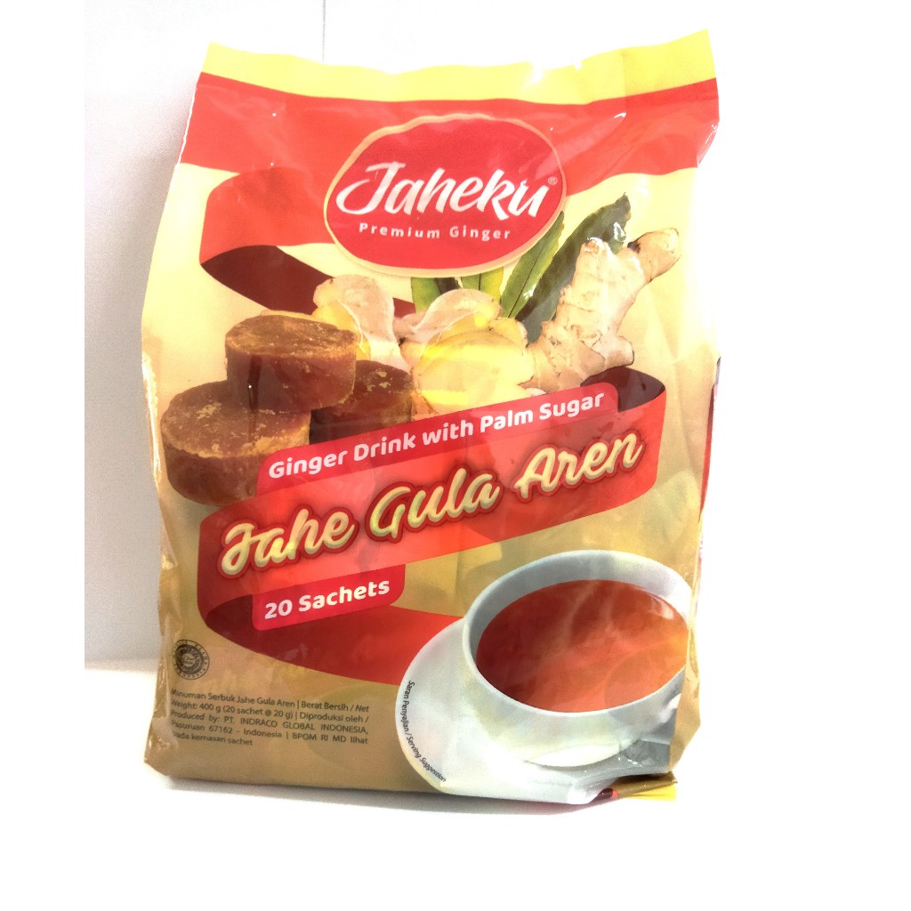 

Jahe Gula Aren Jaheku Premium Ginger isi 20 sachets