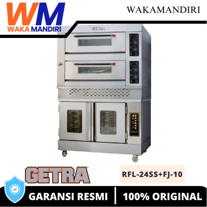 GETRA RFL-24SS+FJ10 COMBI DECK OVEN 2 DECK 4 LOYANG WITH PROOFER 10 TRAY