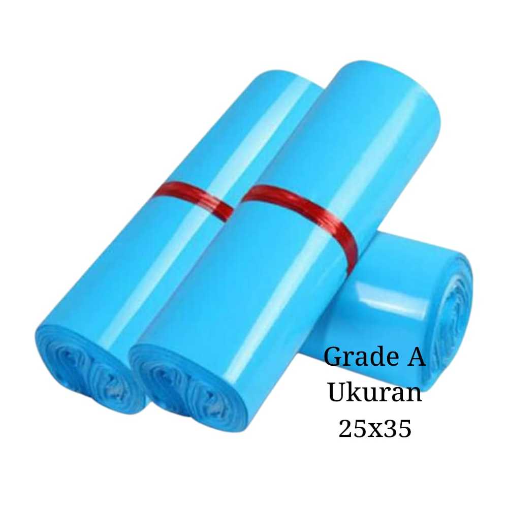 

(25x35) Plastik Polymailer Biru Grade A isi 100pcs
