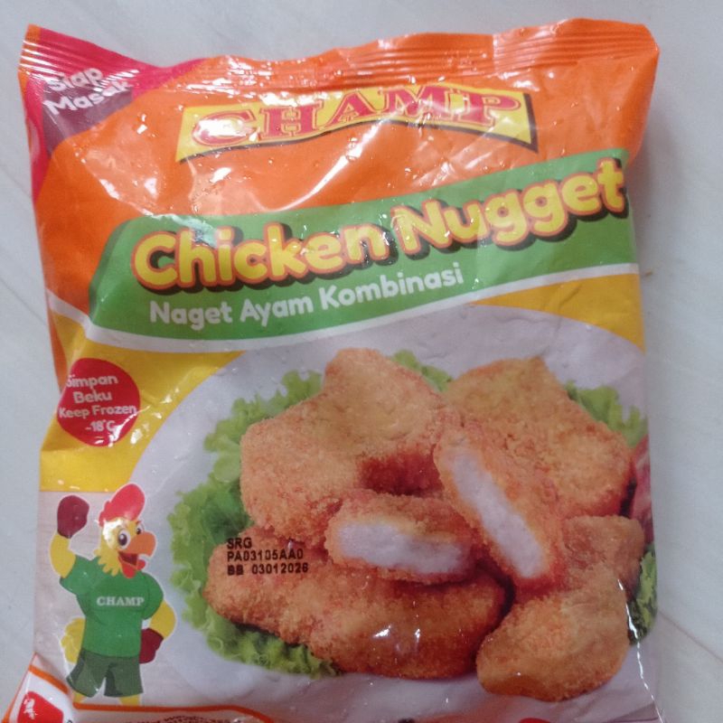 

Nugget Ayam Kombinasi chicken nugget champ225gr