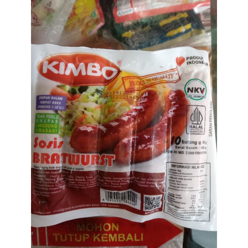 

SOSIS KIMBO BRATWURST 500gr