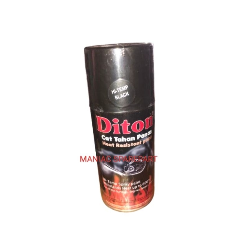 CAT SEMPROT SPARY DITON PILOX ANTI PANAS KNALPOT HITAM BLACK