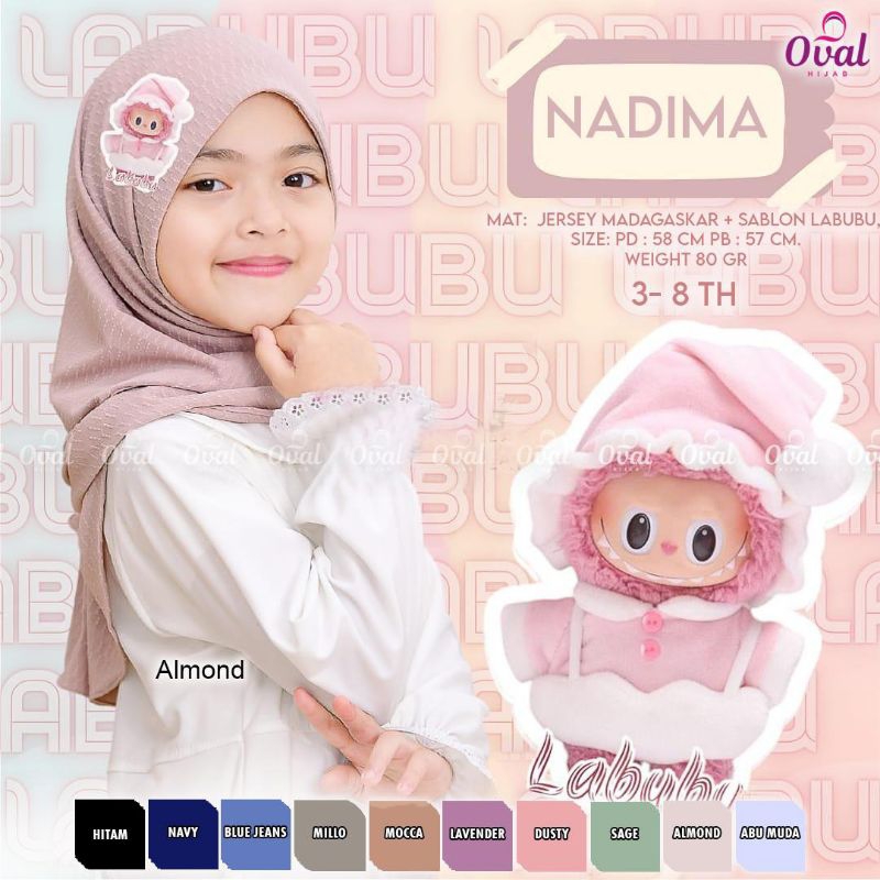 Nadima hijab kids//oval