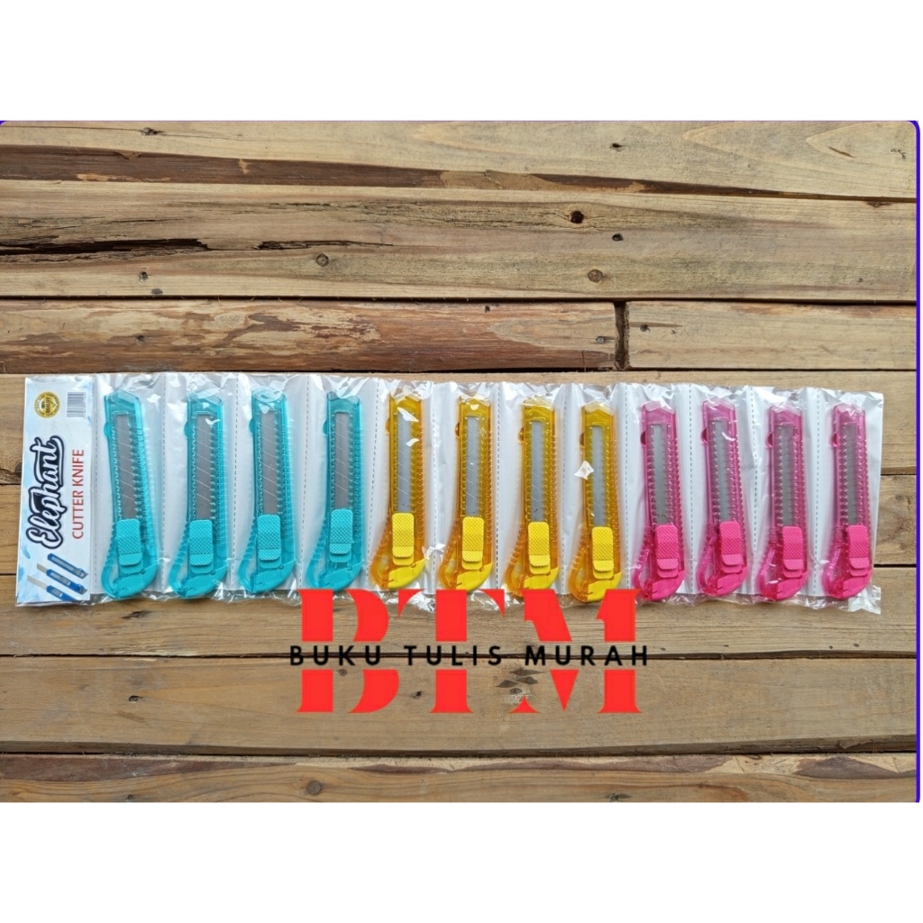 

BTM | 1 Renteng/ 12 Biji Cutter Renteng Besar Murah