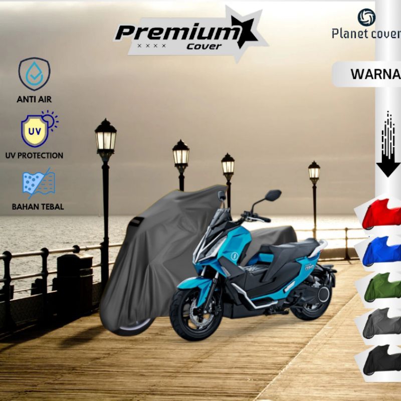 sarung penutup premium cover motor listrik alva cervo tebal anti air uv protection