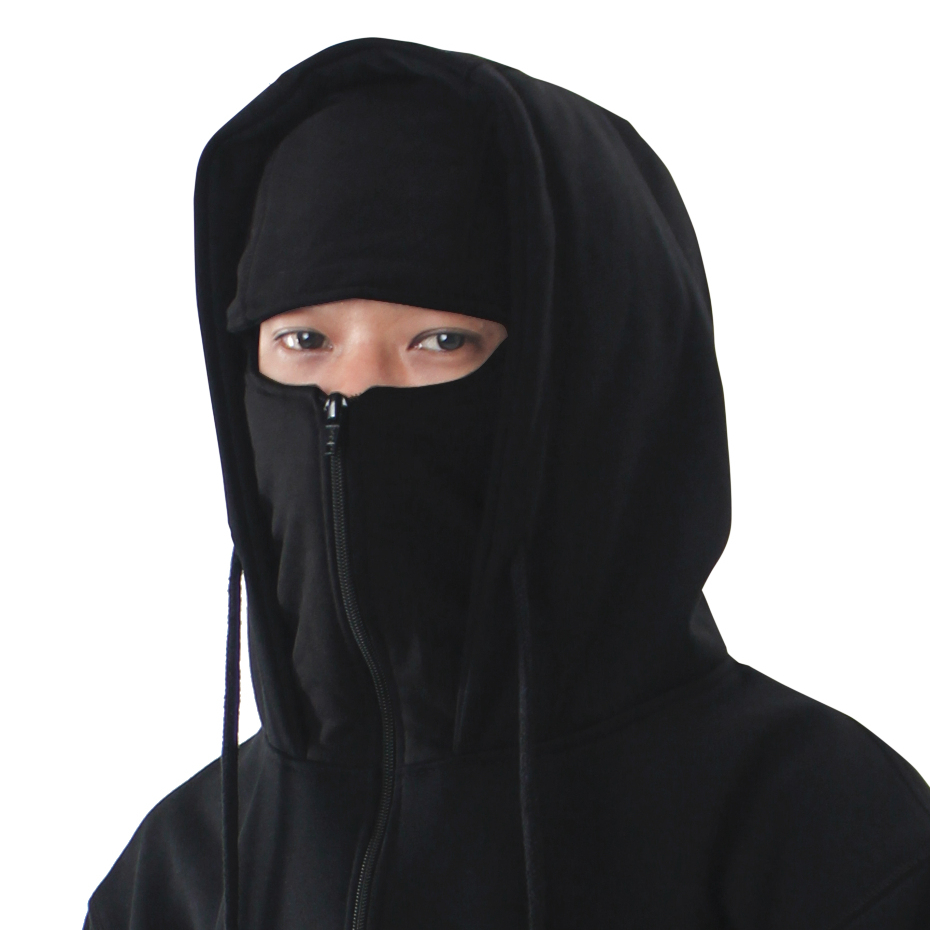 Troy Company Hoodie Zipper Balaclava Black Harmonia - Hoodie Zipper Ninja Balaclava Hitam ZBH 2907