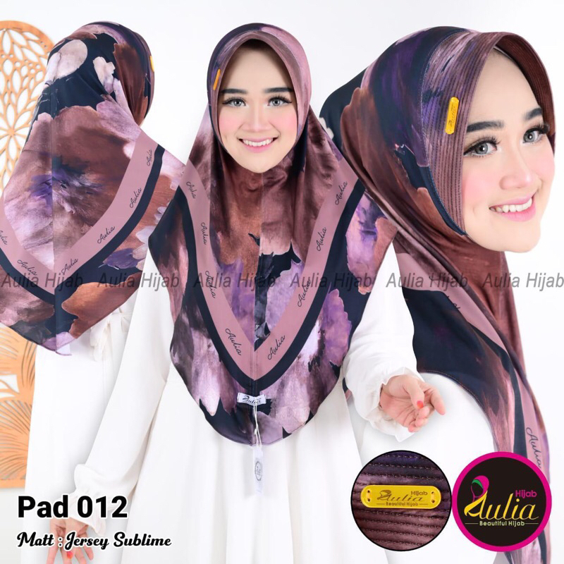 Fisura hijab sublim print hijab motif instan ped antem Kerudung jilbab