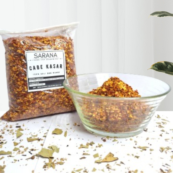 

Cabe Bubuk Kasar Super Pedas Asli Organik 100 Gram / Rempah Bubuk Powder / Bumbu Dapur Bubuk Lengkap