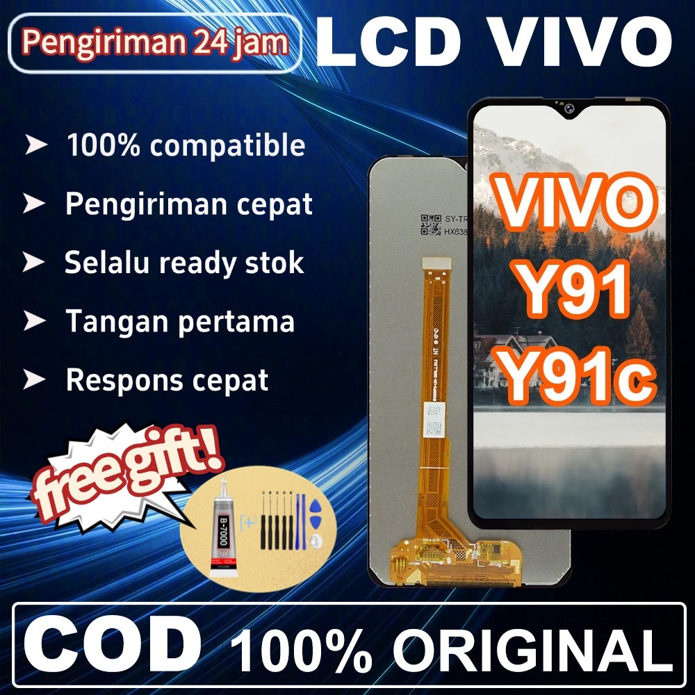 LCD VIVO Y91  Y91C Original 100 Fullset Asli Ori Touchscreen Compatible For Glass Touch Screen Digit