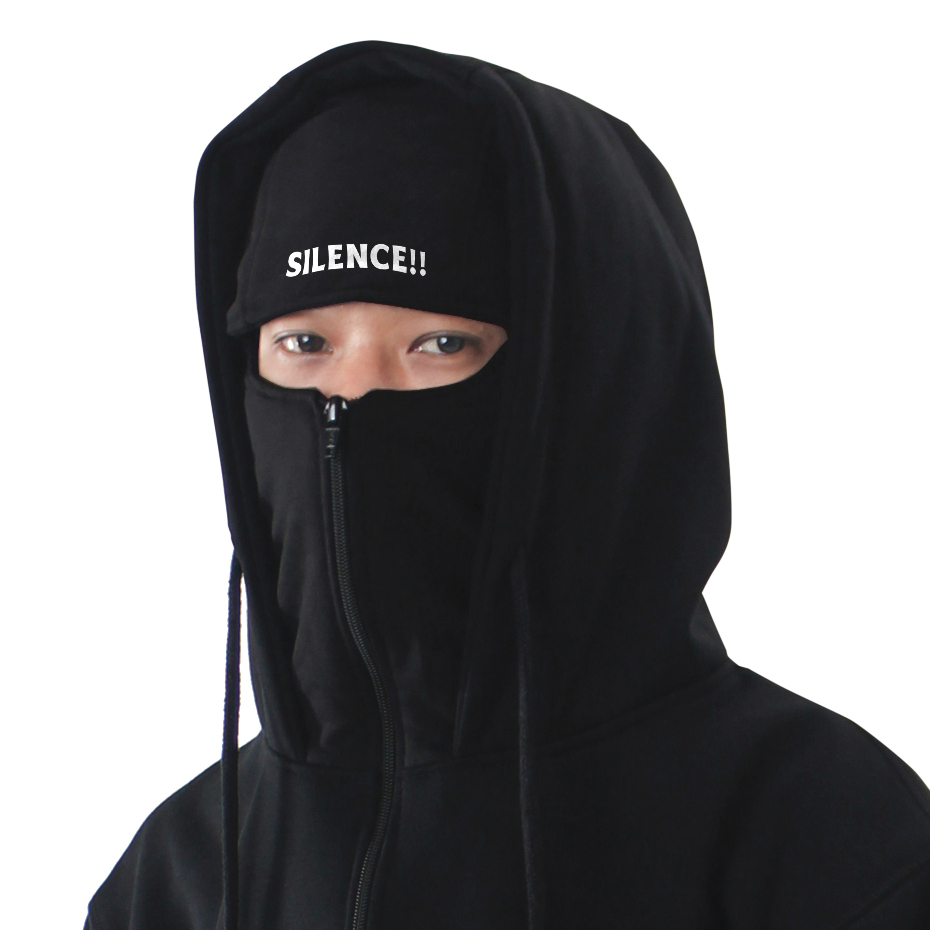 Troy Company Hoodie Zipper Balaclava Black Hektor - Hoodie Zipper Ninja Balaclava Hitam ZBH 2908