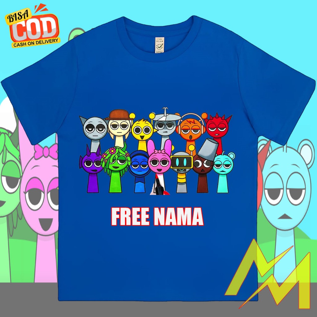 BAJU ANAK ATASAN ANAK LAKI-LAKI DISTRO KAOS ANAK LAKI-LAKI PEREMPUAN 2-12TAHUN SPRUNKI LUCU TERBARU