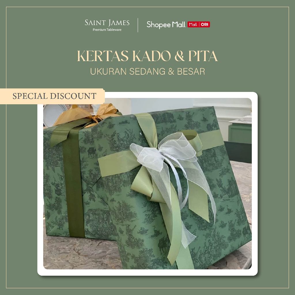 

Saint James Kertas Kado dan Pita (HANYA UNTUK PESANAN INSTANT)