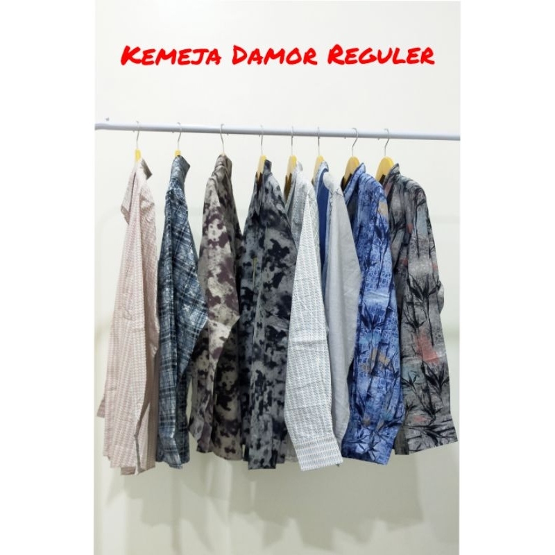 DAMOR Kemeja cowok lengan panjang Reguler - Kemeja Original by Cressida