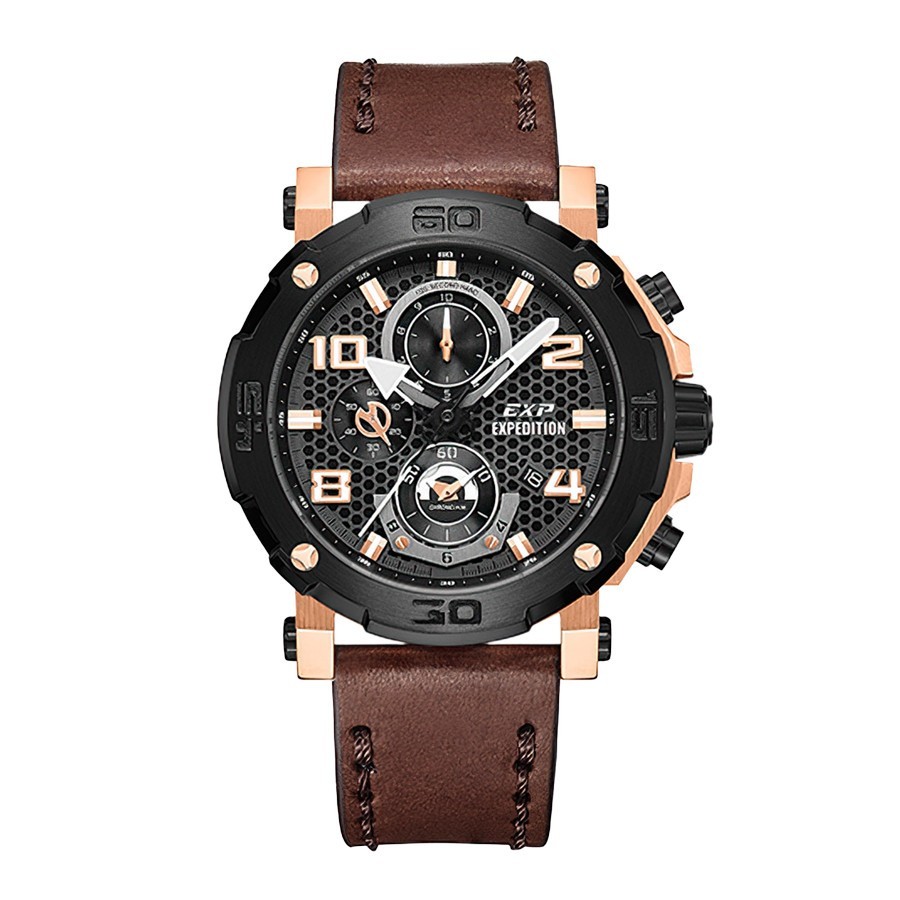 Expedition 6769 Rosegold Kulit Coklat Pria