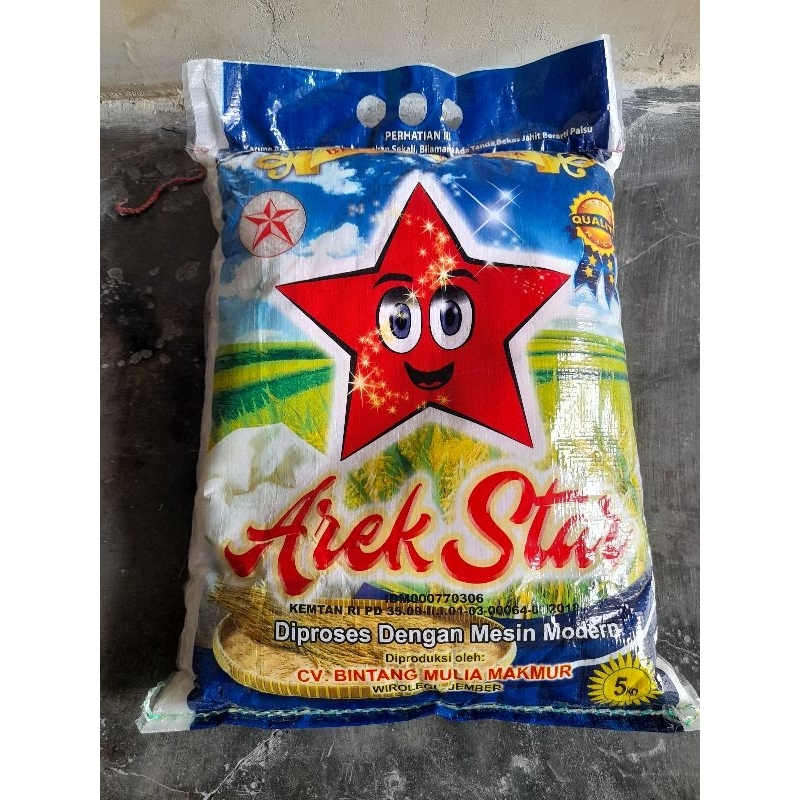 

Beras Arek Star 5kg x 5 sak