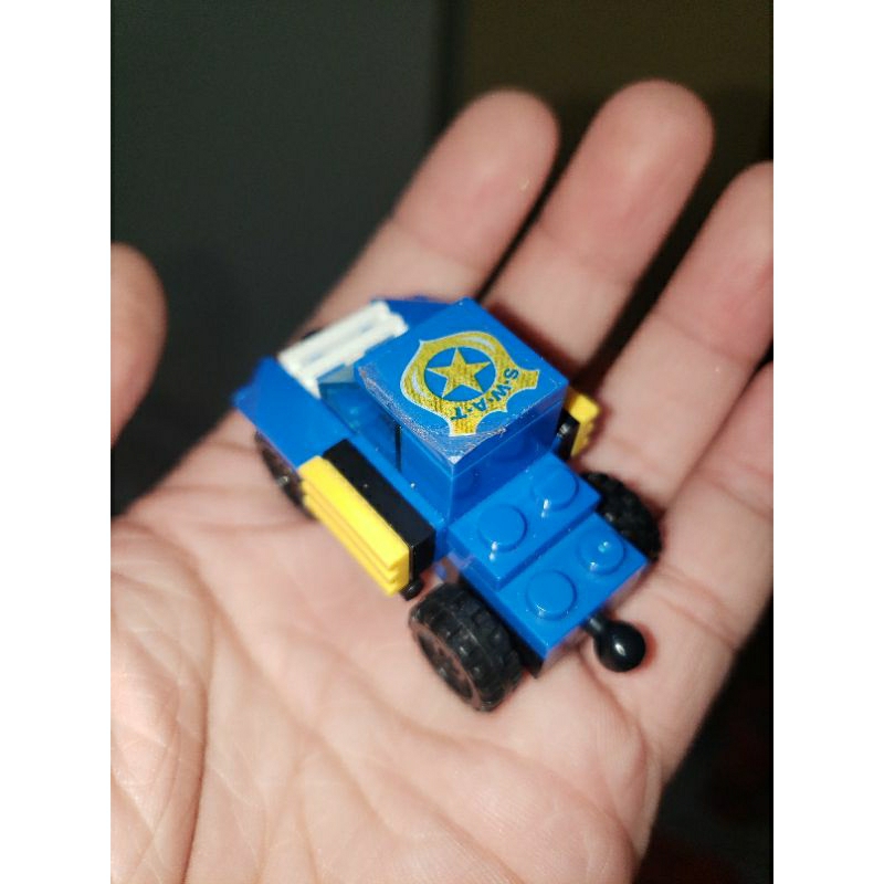 Jualan mainan mobil mobilan Lego police polisi biru blue Cars car truk truck DIORAMA MINIATUR RARE L