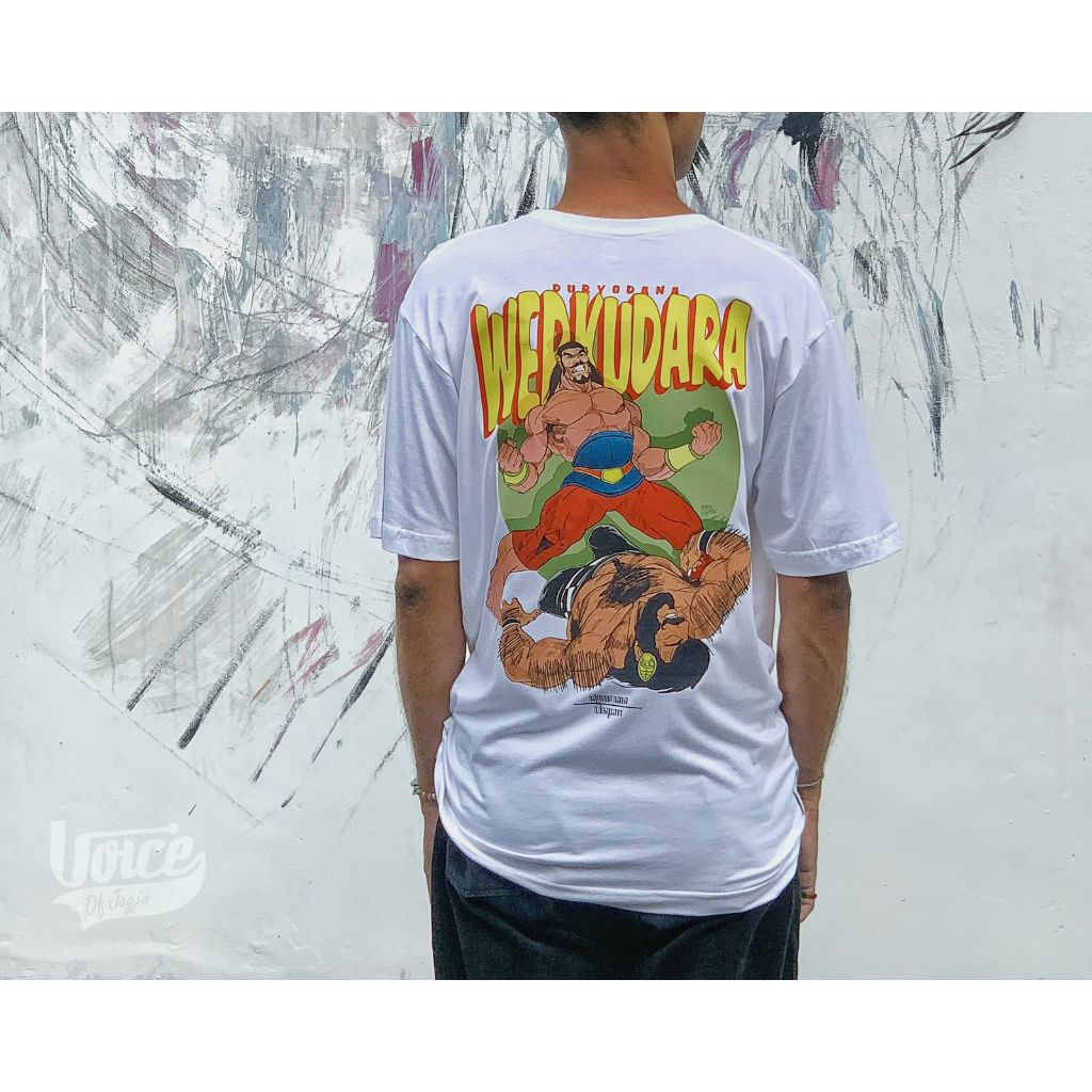Werkudara Duryudana, Lite Tees Printing Bamboo cotton Voice of Jogja, bisa pilih warna