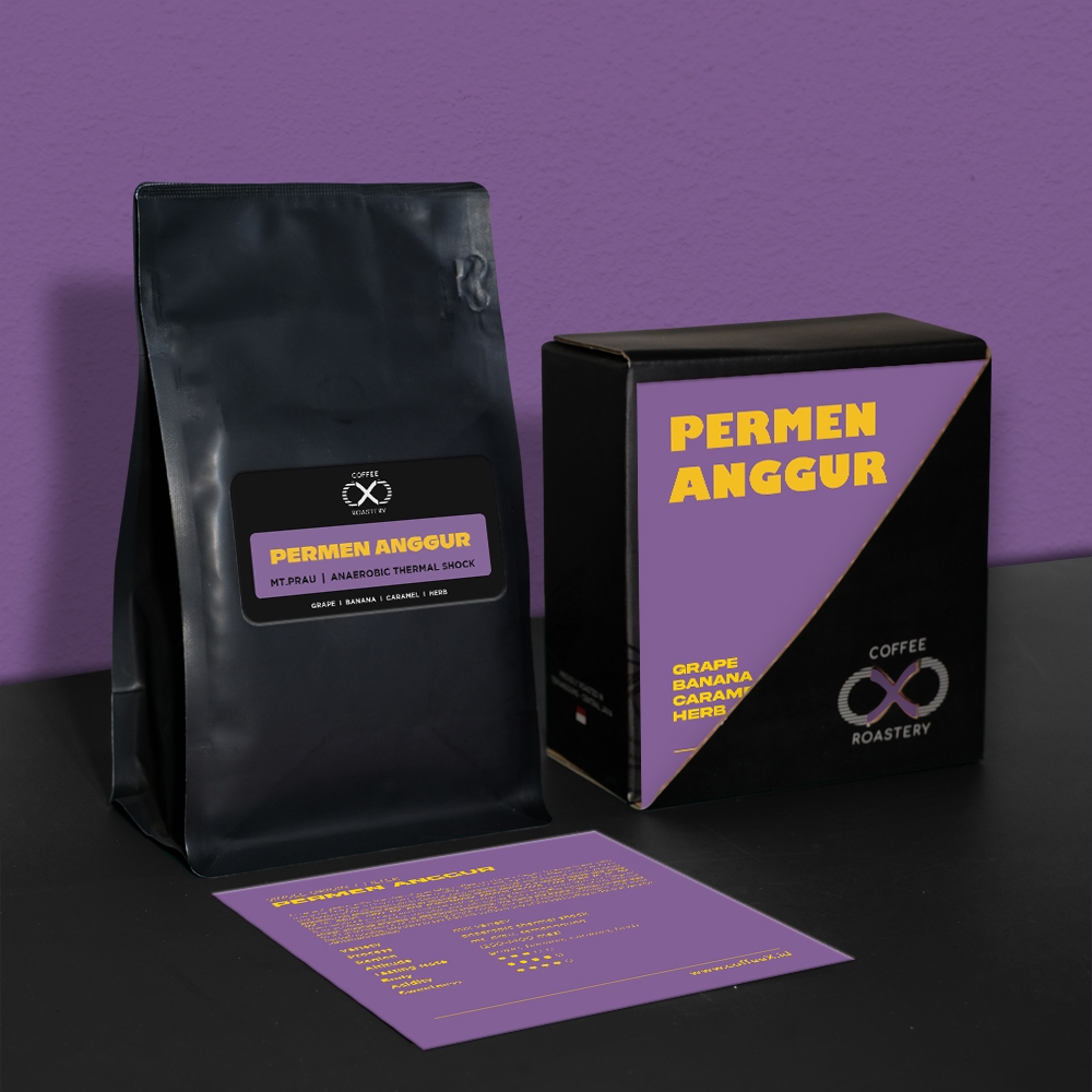 

Biji Kopi Arabika Permen Anggur - Mt. Prau Anaerobic Thermal Shock 200 gr