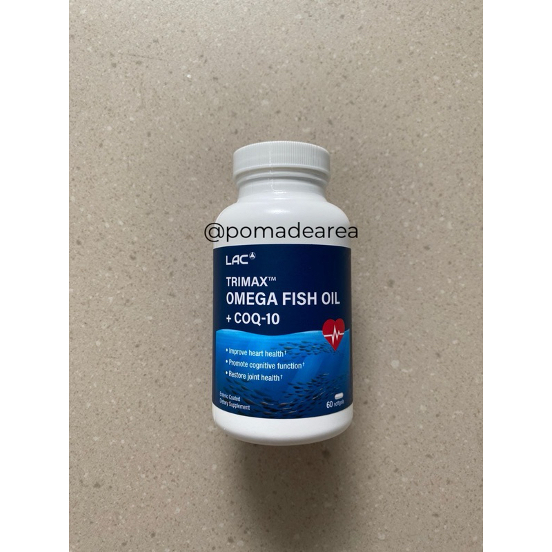 LAC Trimax Omega Fish Oil CoQ-10 60 Softgels
