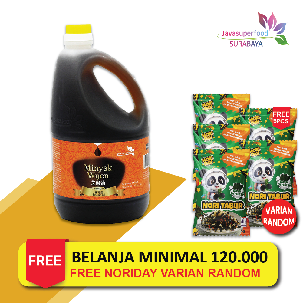 

MINYAK WIJEN JAVA SUPER FOOD 1.8 LT / SESAME OIL JAPAN