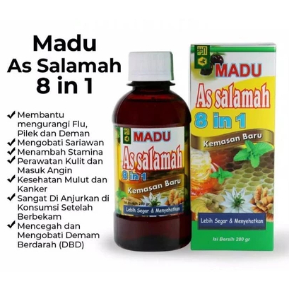 

Madu As Salamah 8 in 1 Untuk Flu Batuk Pilek Demam & Tambah Stamina