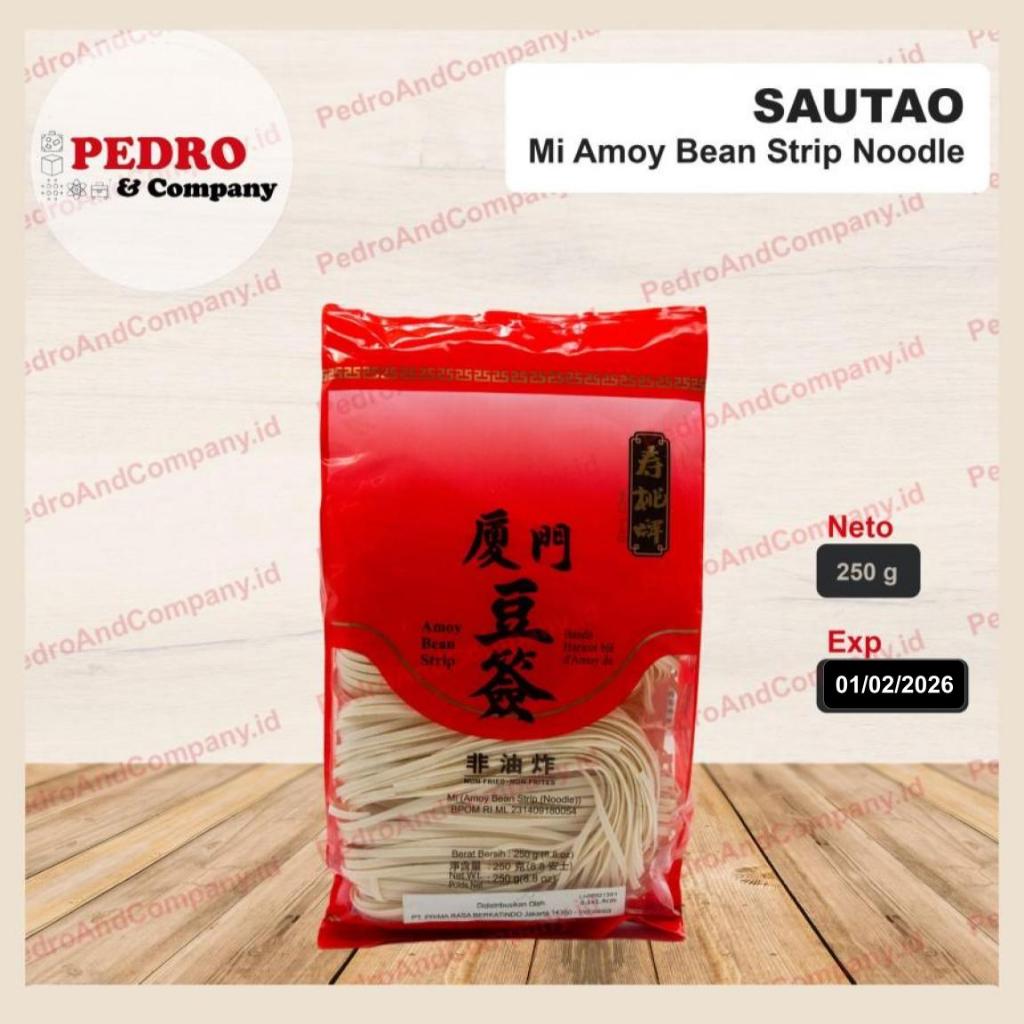 

Sau tao amoy bean strip noodle 250 gram - mie putih lebar