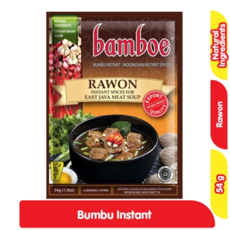 

Bamboe Bumbu Instan Rawon 54 g