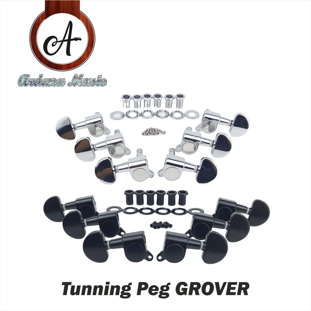 Puteran Dryer Grover Gitar Tuning Peg Tuner Machine Heads 6R 3R 3L Electric Acoustic Guitar