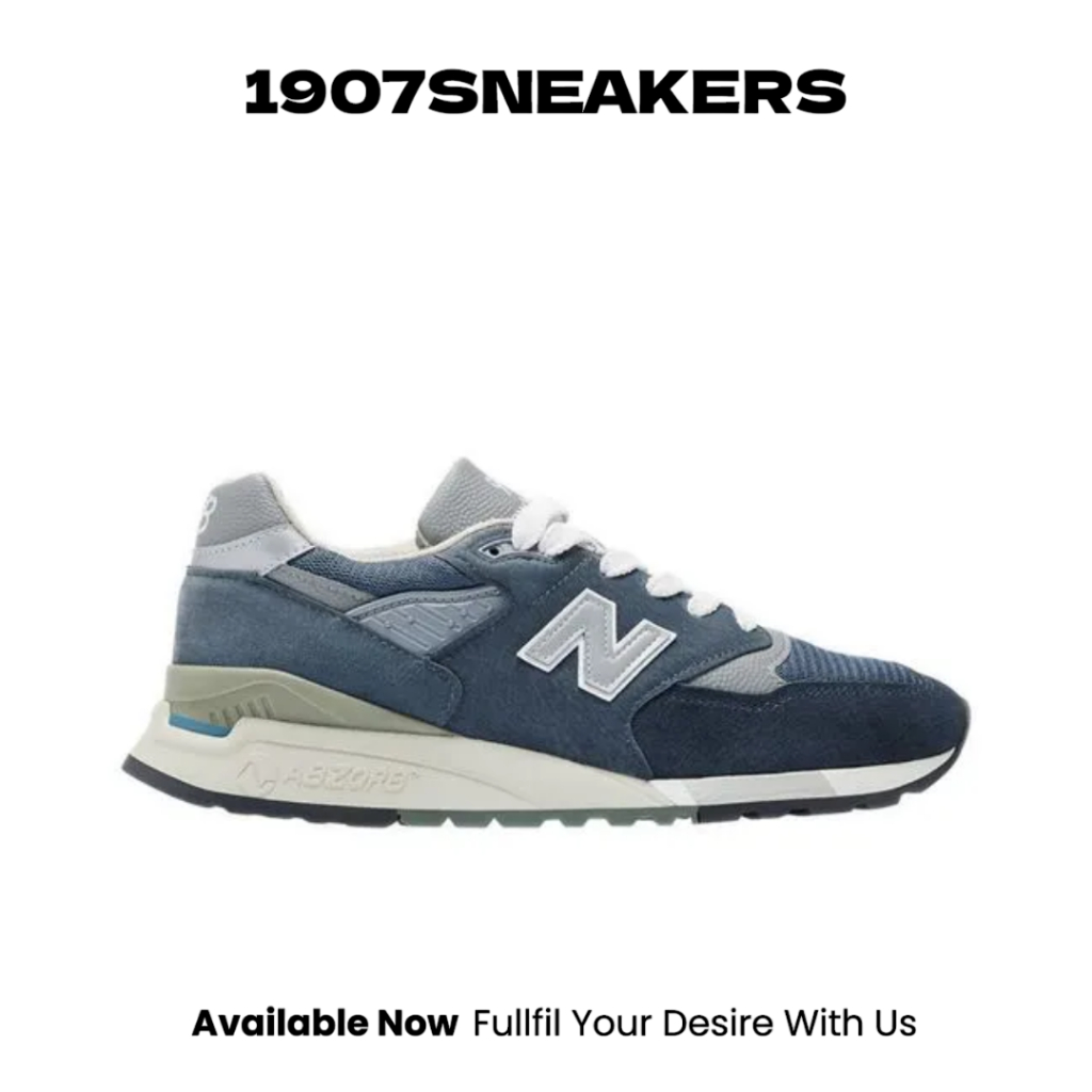 Sepatu Sneakers Pria New Balance Made In USA 998 - Navy ORIGINAL NEWU998NV