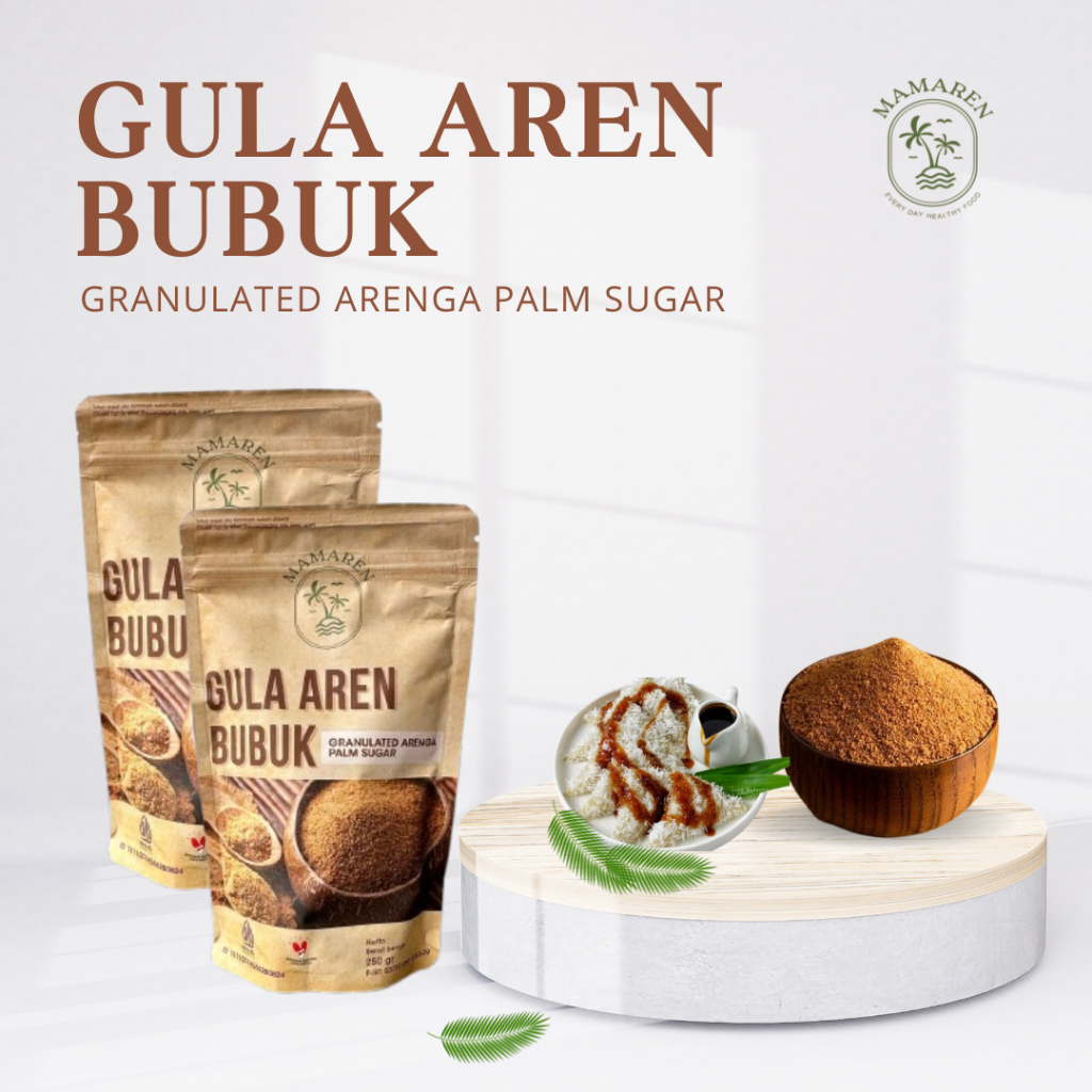 

Gula Aren Bubuk Semut 250 gram Mamaren Palm Sugar