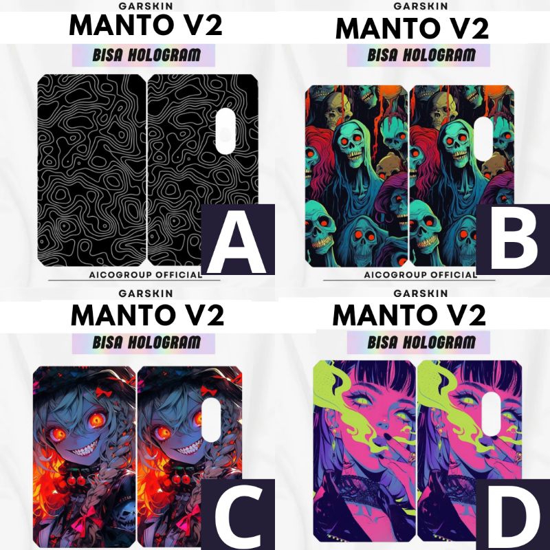 

stiker inner garskin Mhanntooo v2 bisa hologram dan custom desain