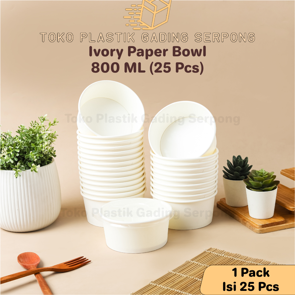 Paper Bowl 800 ml / Rice Bowl Paper 800 ml / Paper Bowl 800ml 27 oz
