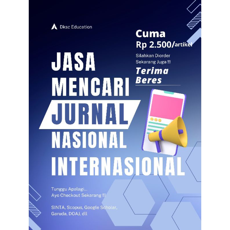Jasa Mencari Jurnal Nasional dan Internasional