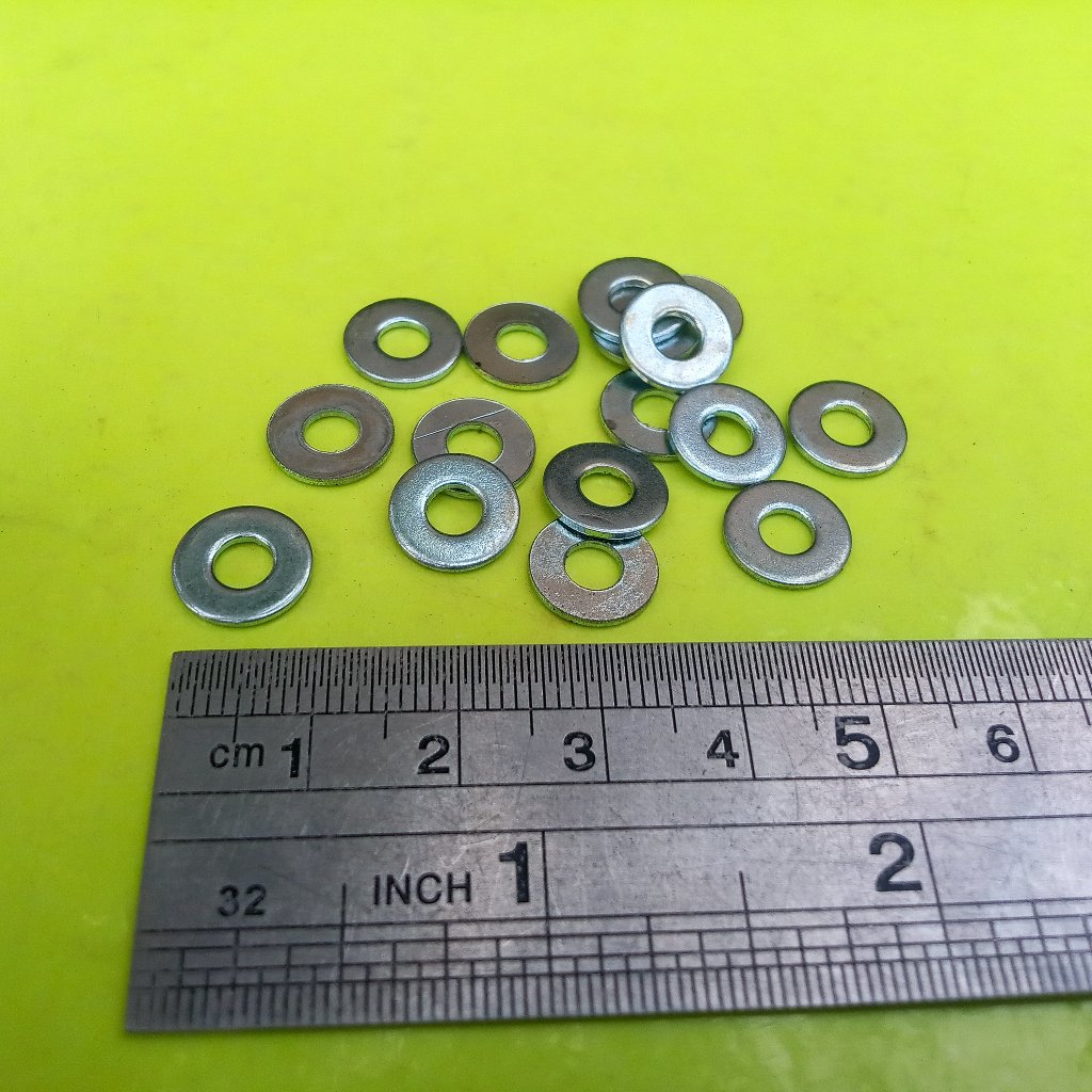 RING PLAT M4 PUTIH / RING BAUT KUNCI 7 / RING PLAT GALVANIS M4 / RING PLAT M4 GALVANIZ / PLATE M4 GA