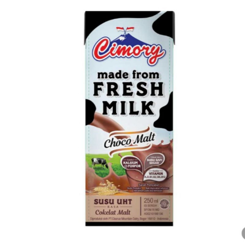 

Cimory Susu UHT Malt Cokelat Kotak 250 ml