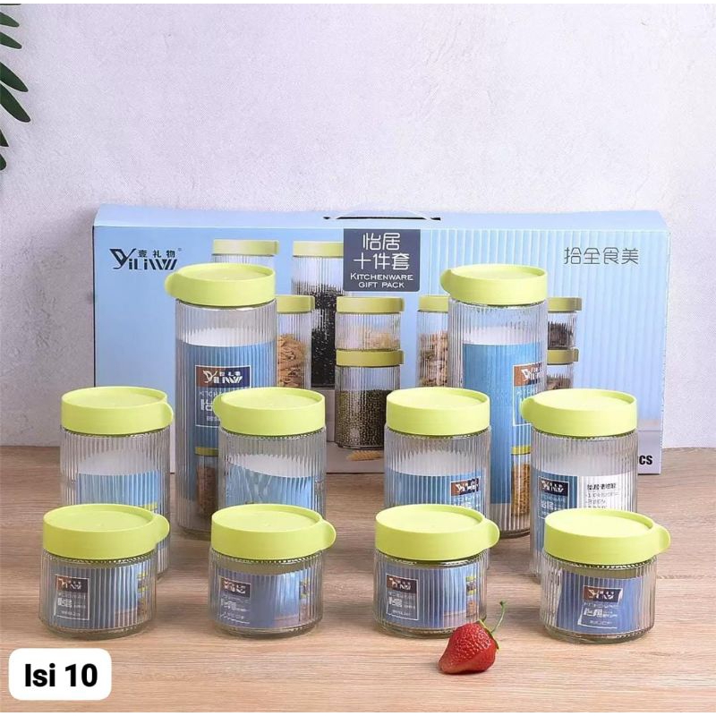 Murah - Toples Kaca Cantik / Toples Penyimpanan