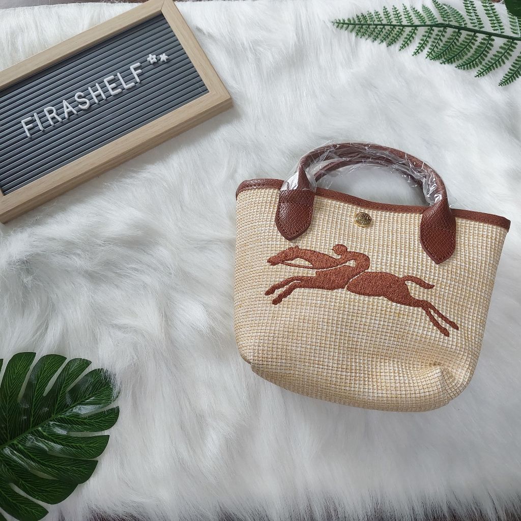 LC le panier pliage small basket bag brown