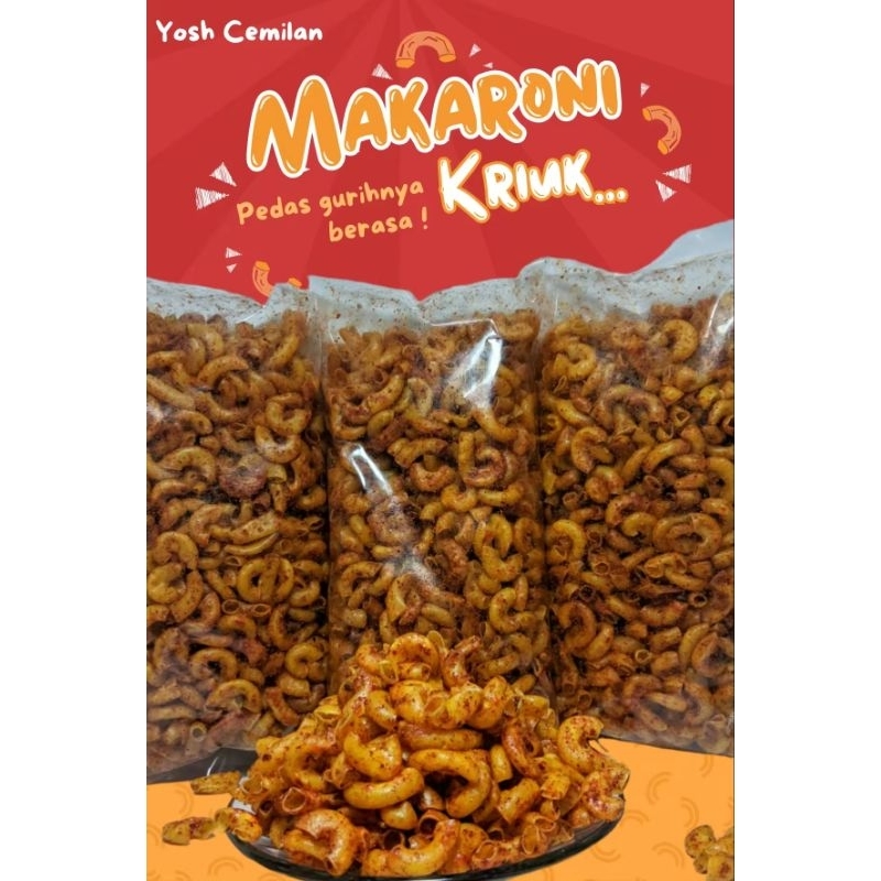 

Makaroni Yosh Pedas Gurih Enak Pisan 200gr