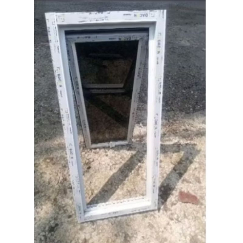 kusen jendla alumunium 3inch komplit L 40 x T 80 free packing kayu bisa kustom ukura