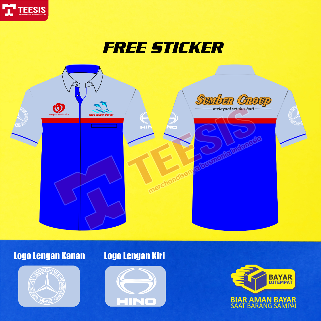 Kemeja Baju Bus Mania Bismania Sumber Group Sugeng Rahayu Hino Mercedes Benz