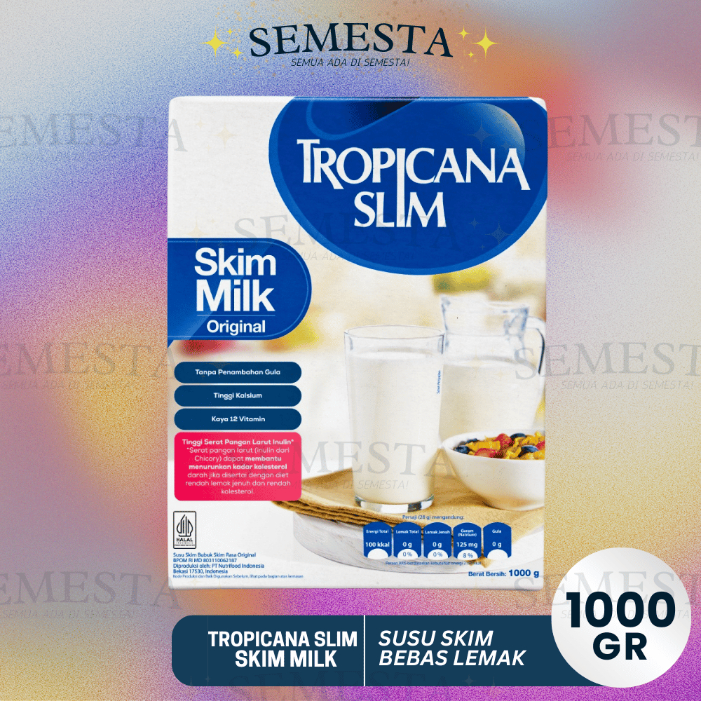 

Susu Skim Tropicana Slim Skim Milk 1000gr - Susu Skim Bebas Lemak