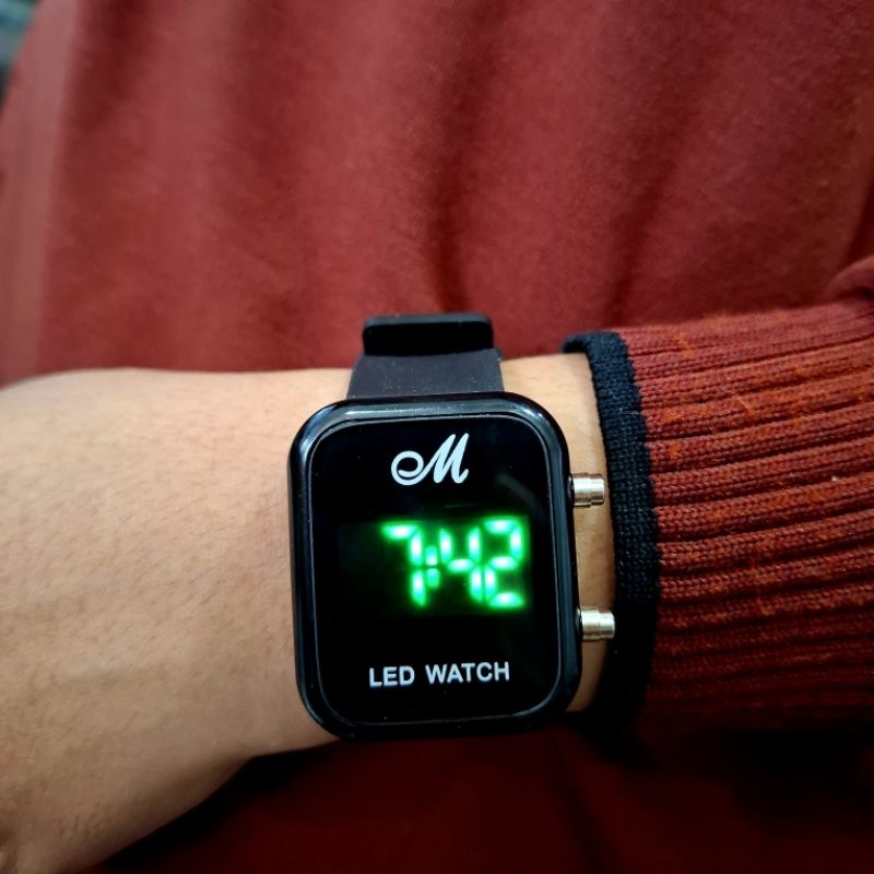 Jam Tangan Pria Wanita LED Digital Mirete Original Fashion