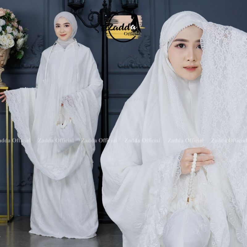 Mukena Dewasa Polilenon Bordir Jumbo Mewah Cantik Adem
