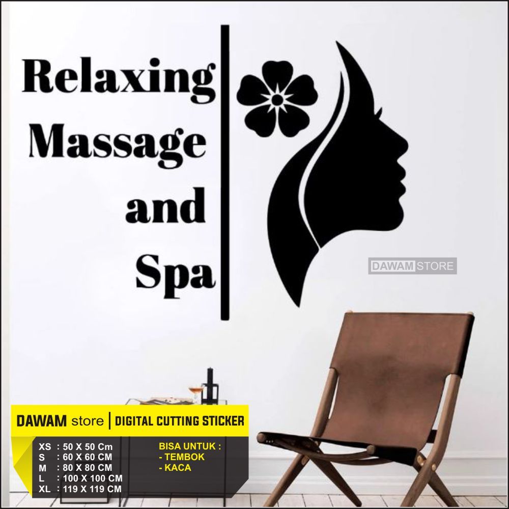 Cutting Stiker Dinding Salon Kecantikan Bisa Custom Keluarga Sisi Wajah Stiker Dinding Modern Fashio
