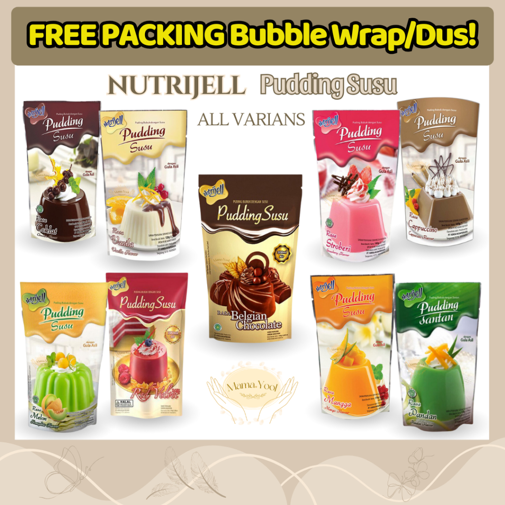 

Nutrijell Pudding Susu Varian Aneka Rasa / Puding Susu Chocolate Strawberry Mangga Red Velvet Pandan