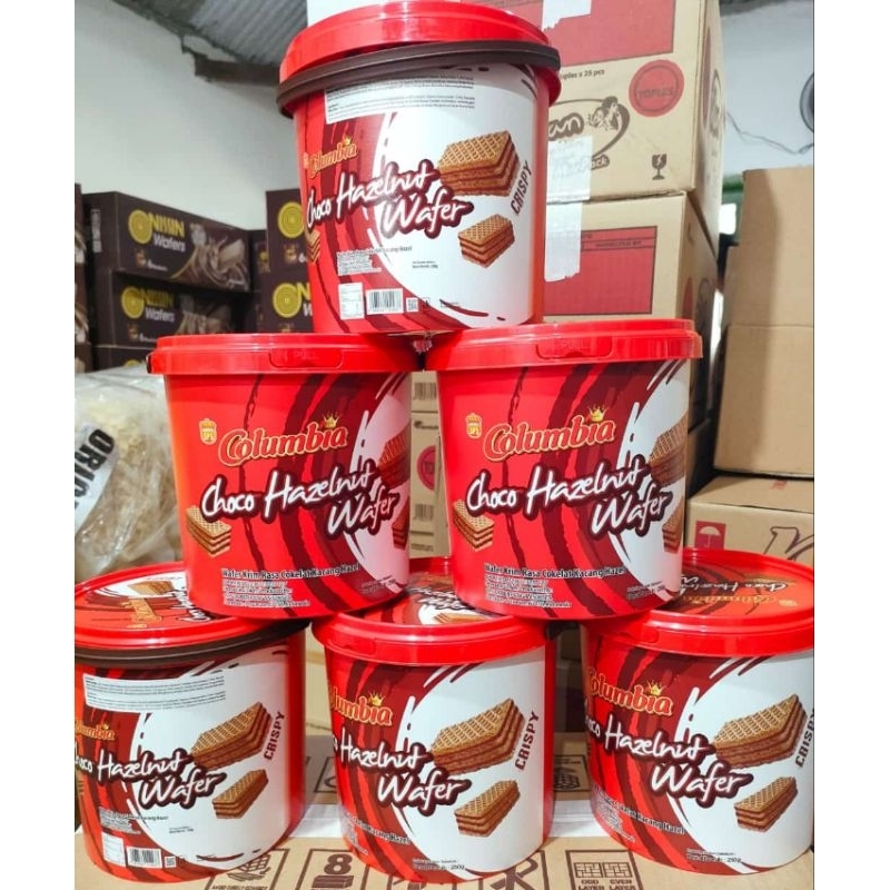 

6Toples Columbia choco hazelnut wafer chocolate