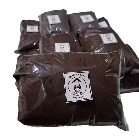 

Kopi Hitam Asli Bubuk Gubuk Istimewa. 1Kg Kopi Hitam Gubuk Bubuk Asli Robusta