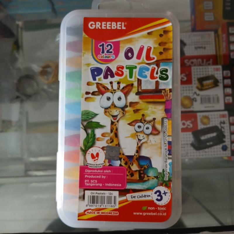 

KRAYON GREEBEL 12 WARNA OIL PASTELS KRAYON