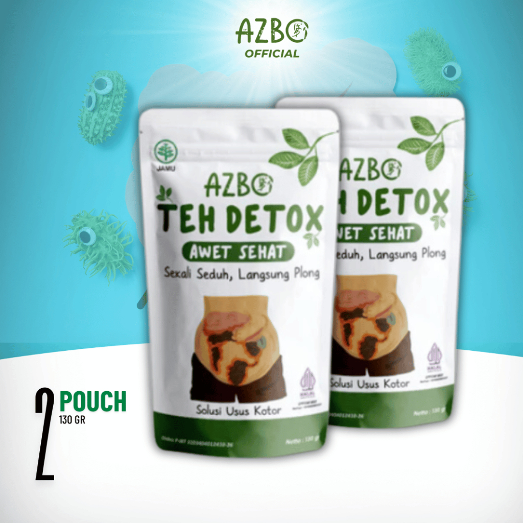 

AZBO - Teh Detox Usus Bersih Sembuh dari Penyakit Teh Herbal Detox - 2 Pouch