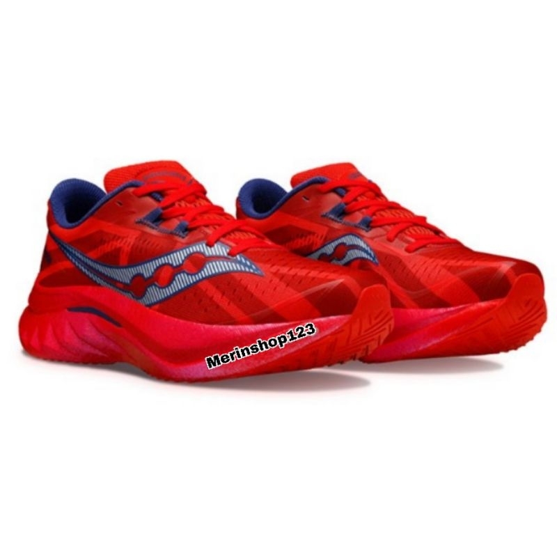 Sepatu Saucony Endorphin Speed 4 London Red High Premium Original